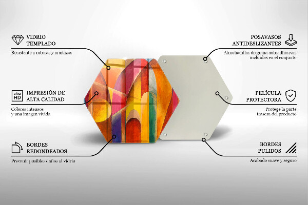 Kitchen worktop protector Colorful abstraction