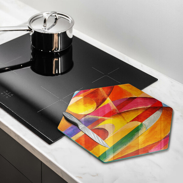 Kitchen worktop protector Colorful abstraction