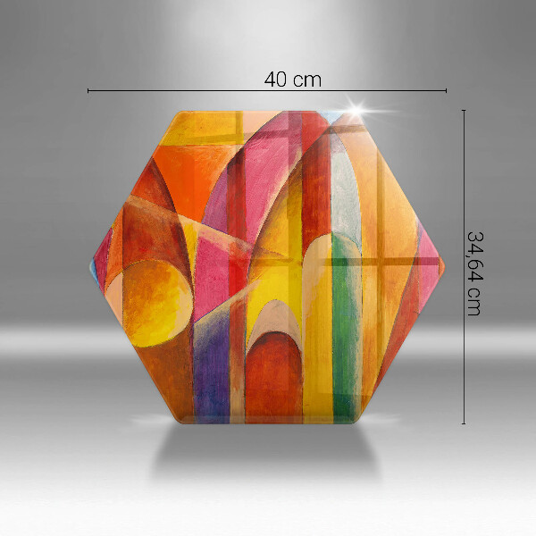 Kitchen worktop protector Colorful abstraction