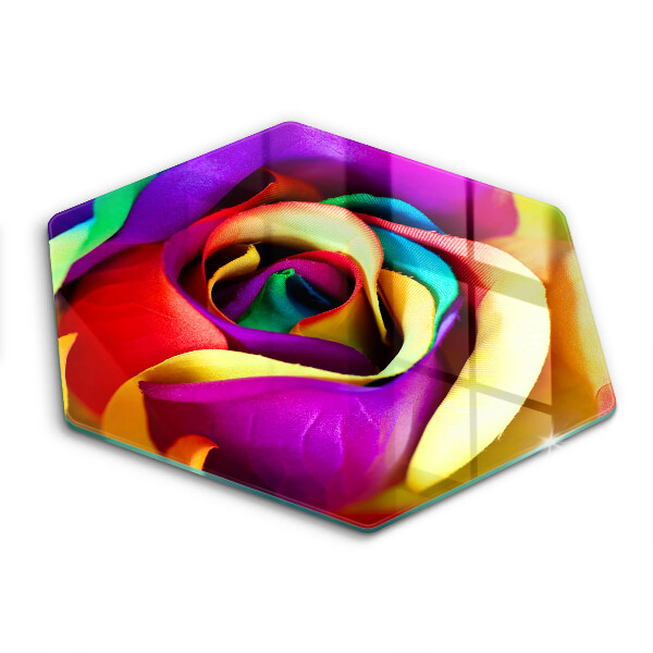 Kitchen worktop protector Colorful rose petals