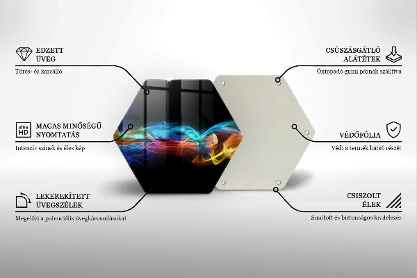 Cutting board Colorful smoke