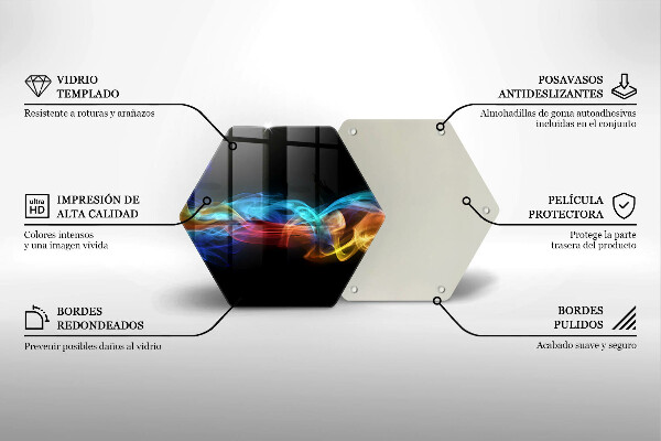 Cutting board Colorful smoke