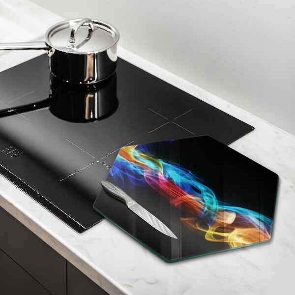 Cutting board Colorful smoke