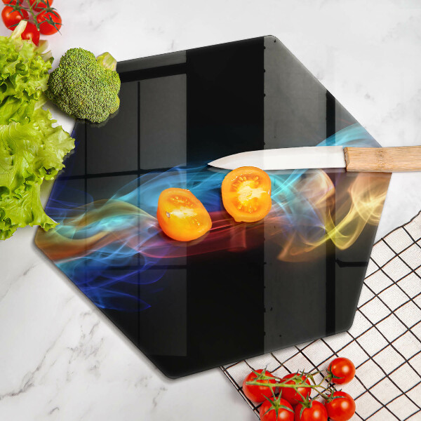 Cutting board Colorful smoke