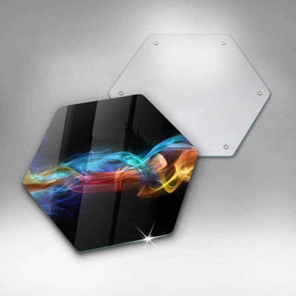 Cutting board Colorful smoke