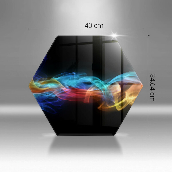 Cutting board Colorful smoke