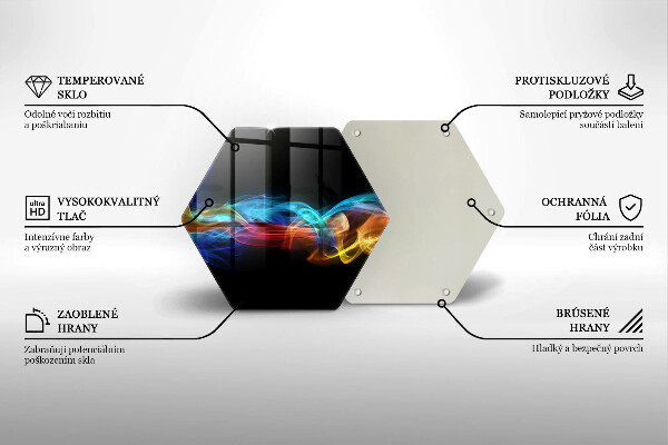 Cutting board Colorful smoke