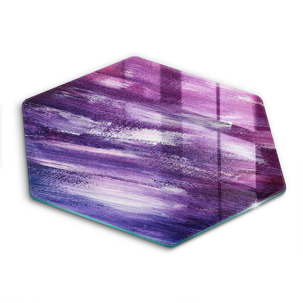 Chopping board glass Paint abstraction