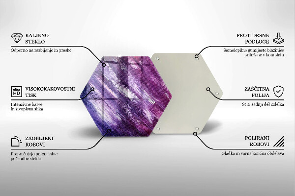 Chopping board glass Paint abstraction