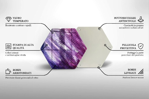 Chopping board glass Paint abstraction