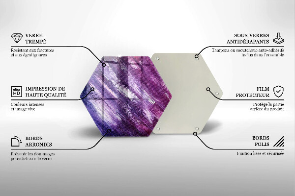 Chopping board glass Paint abstraction