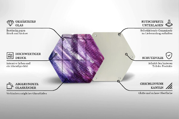 Chopping board glass Paint abstraction