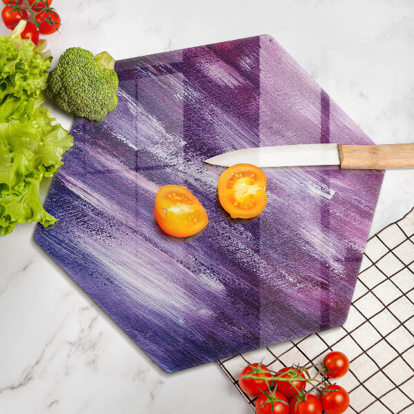 Chopping board glass Paint abstraction