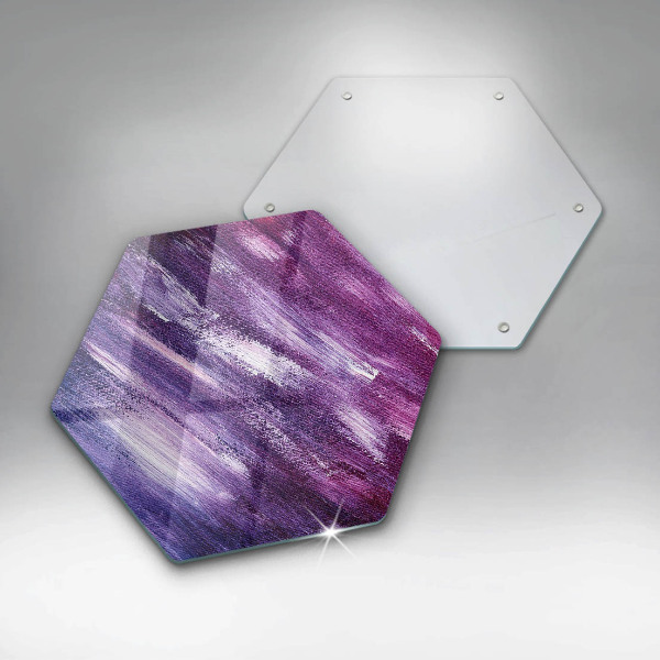 Chopping board glass Paint abstraction