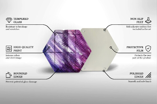 Chopping board glass Paint abstraction