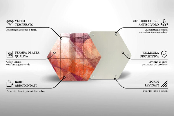 Chopping board glass Abstract art