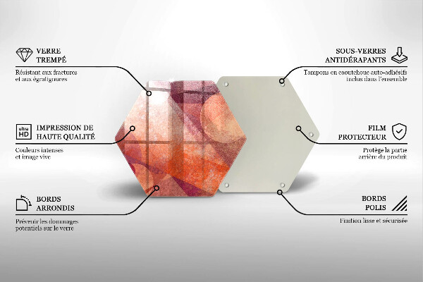 Chopping board glass Abstract art