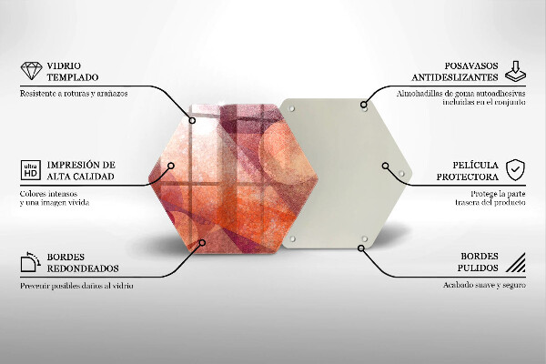 Chopping board glass Abstract art