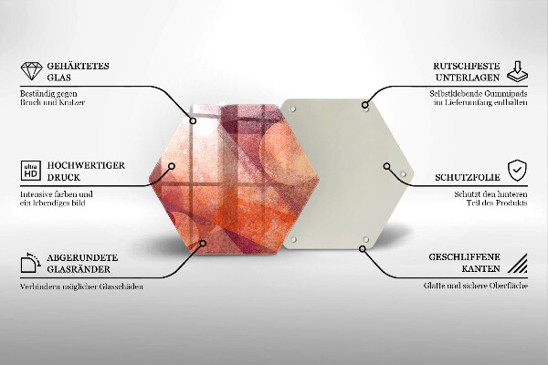 Chopping board glass Abstract art