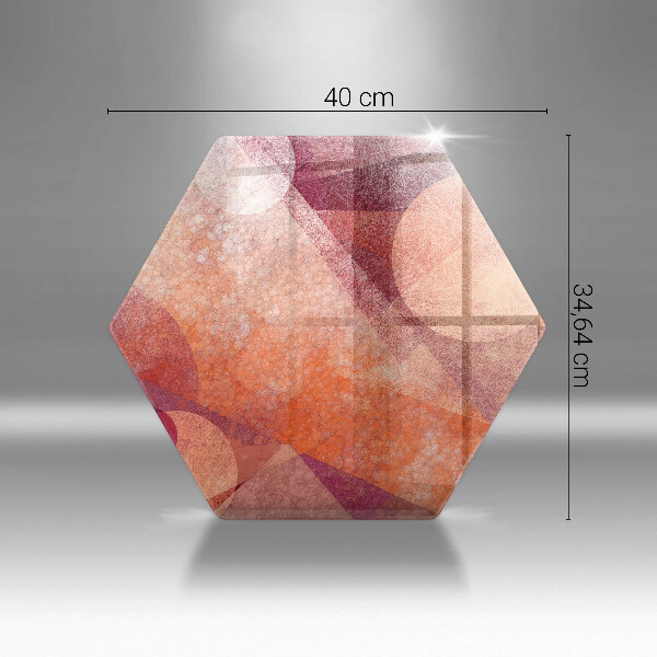 Chopping board glass Abstract art