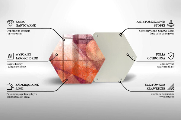 Chopping board glass Abstract art