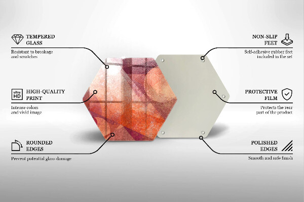 Chopping board glass Abstract art