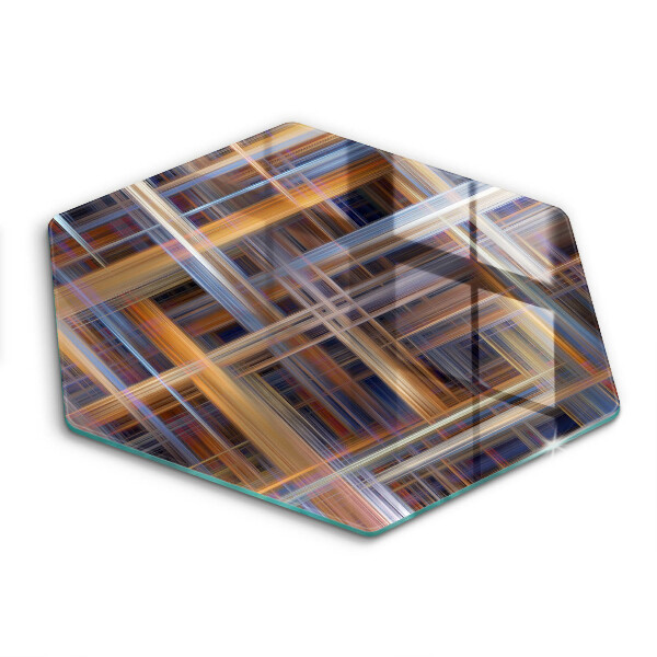 Chopping board glass Abstract paint lines