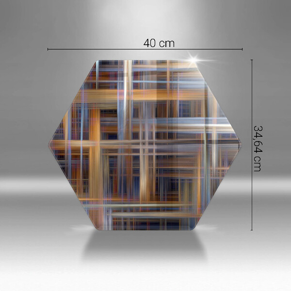 Chopping board glass Abstract paint lines