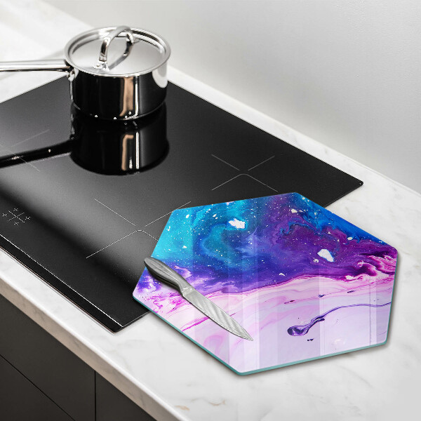 Chopping board glass Abstraction ink