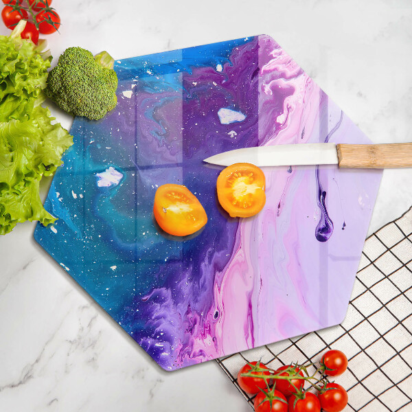 Chopping board glass Abstraction ink
