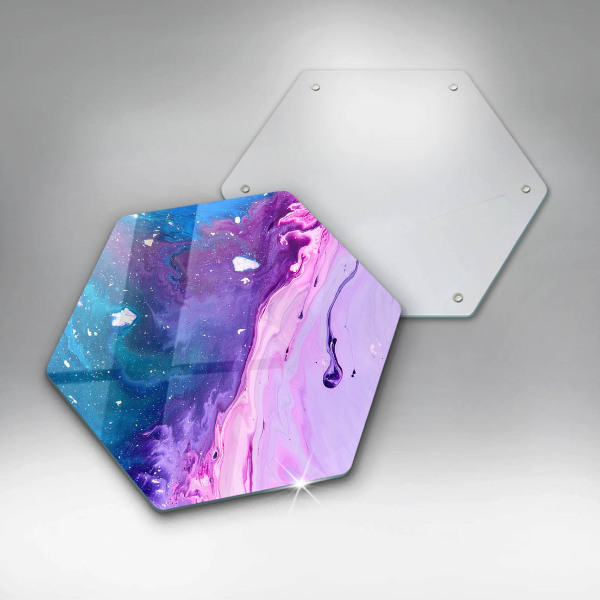 Chopping board glass Abstraction ink