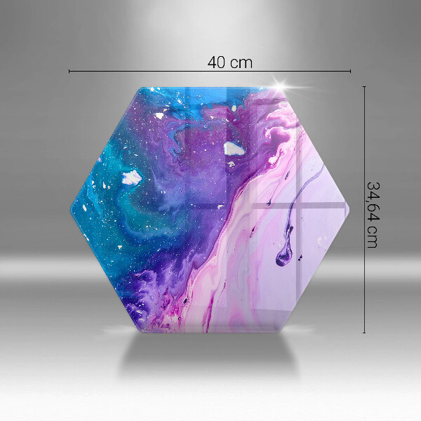 Chopping board glass Abstraction ink