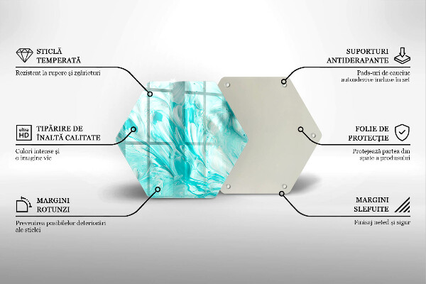 Chopping board glass Paints abstraction