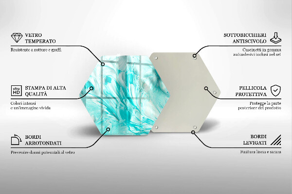 Chopping board glass Paints abstraction