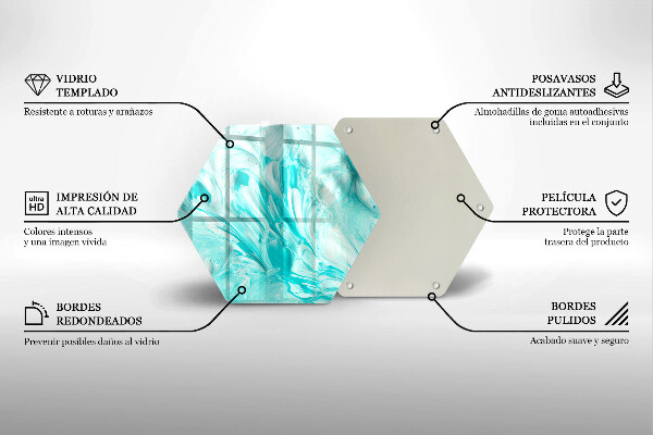 Chopping board glass Paints abstraction