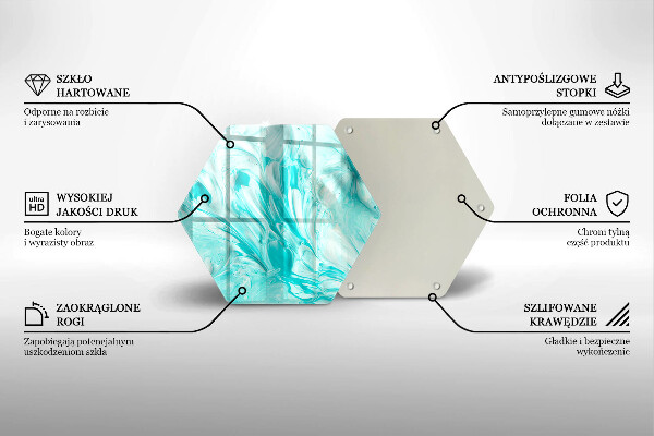 Chopping board glass Paints abstraction