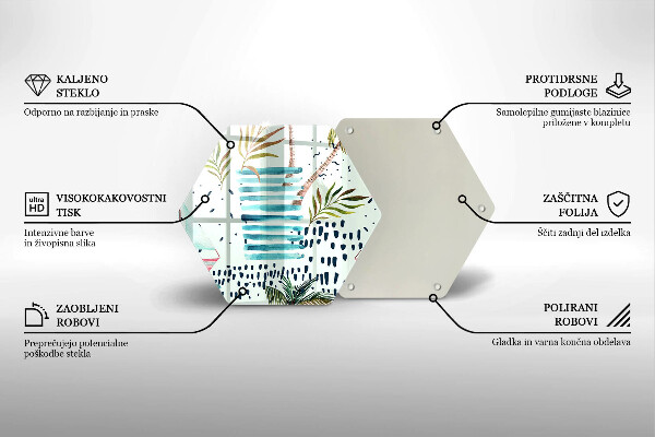 Chopping board glass Holiday illustrations