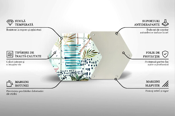 Chopping board glass Holiday illustrations