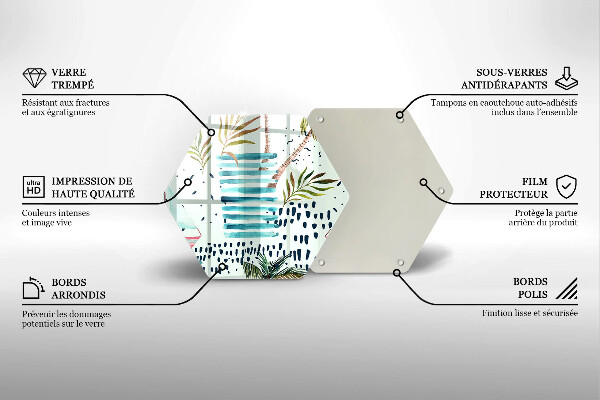 Chopping board glass Holiday illustrations