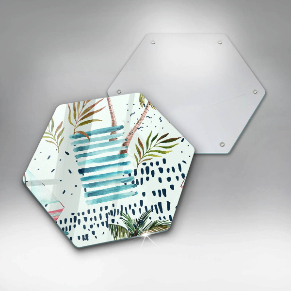 Chopping board glass Holiday illustrations