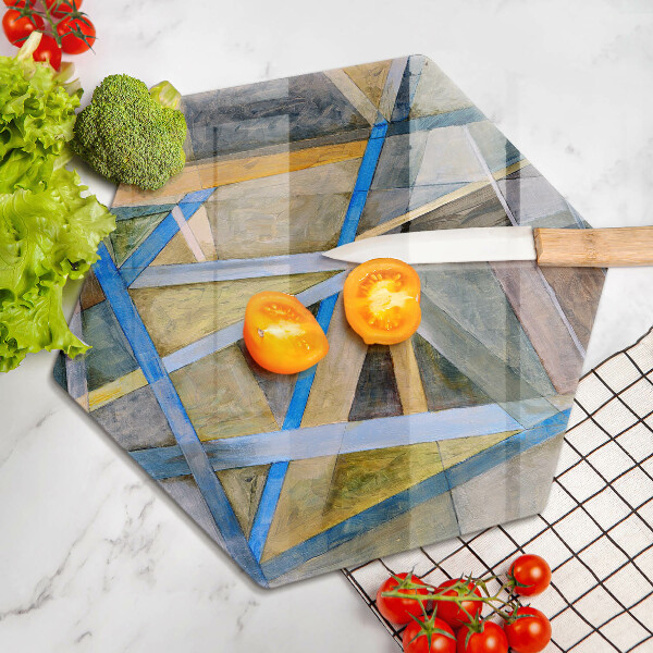 Kitchen worktop protector Painted abstraction lines