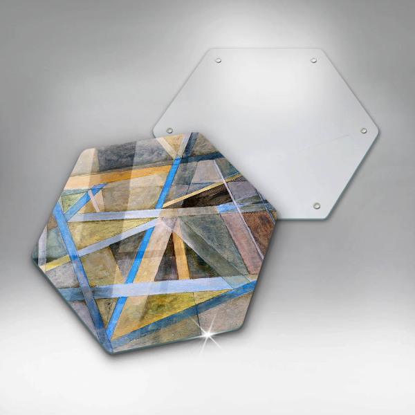 Kitchen worktop protector Painted abstraction lines