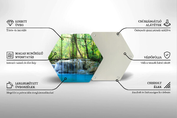 Kitchen worktop protector Waterfall in the forest