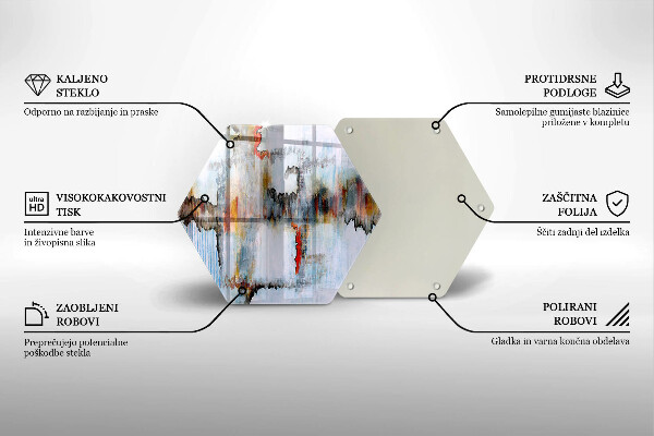 Kitchen worktop protector Paints abstraction