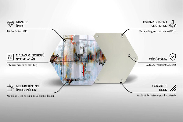 Kitchen worktop protector Paints abstraction