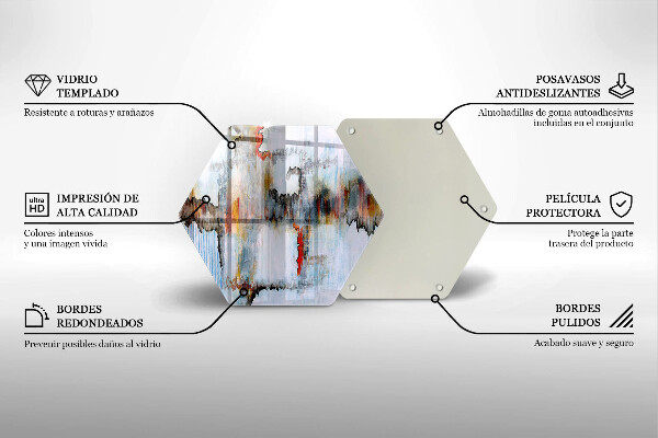 Kitchen worktop protector Paints abstraction