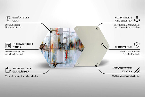 Kitchen worktop protector Paints abstraction