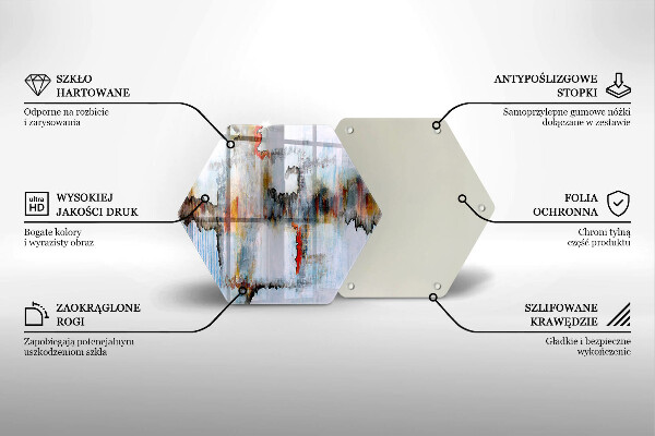 Kitchen worktop protector Paints abstraction