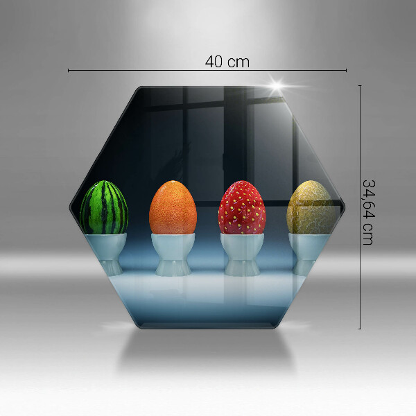 Kitchen worktop protector Abstraction egg fruits