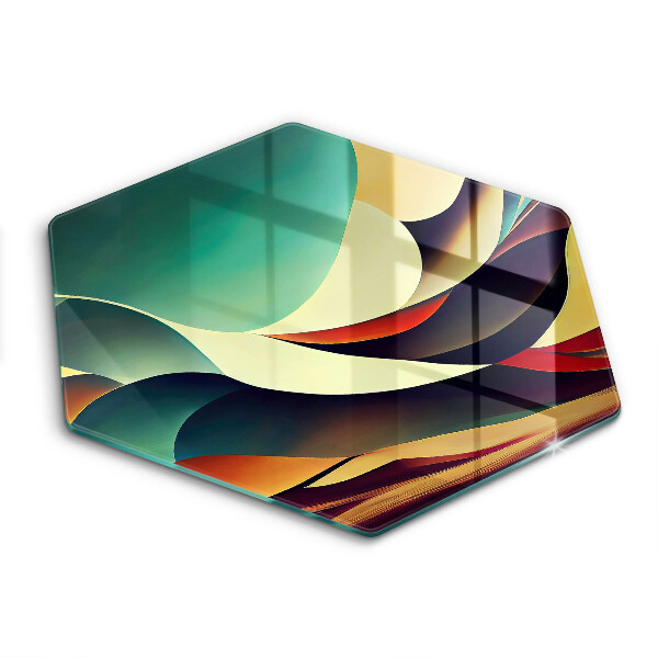 Chopping board glass Shape abstraction